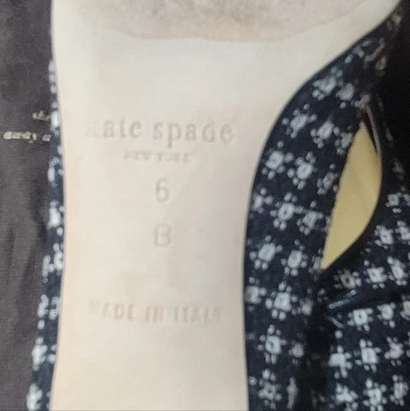 Kate Spade Black and White Tweed Flats - Picture 4 of 6